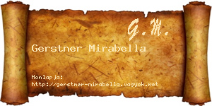 Gerstner Mirabella névjegykártya